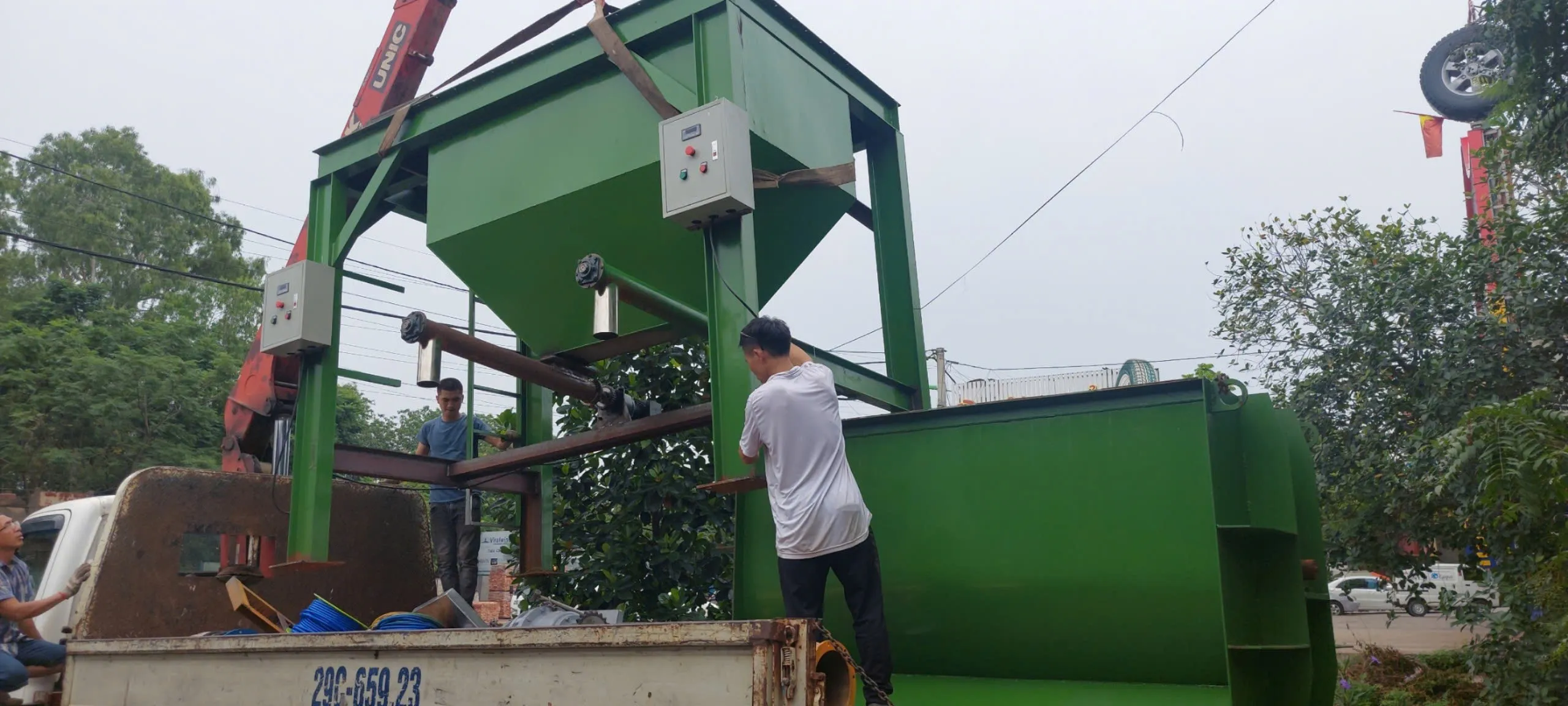 Khách hàng Nguyễn Hoài An đánh giá về sản phẩm Máy Trộn Bột Bả 2000kg 50 Bao - Giải Pháp Trộn Khối Lượng Lớn 0
