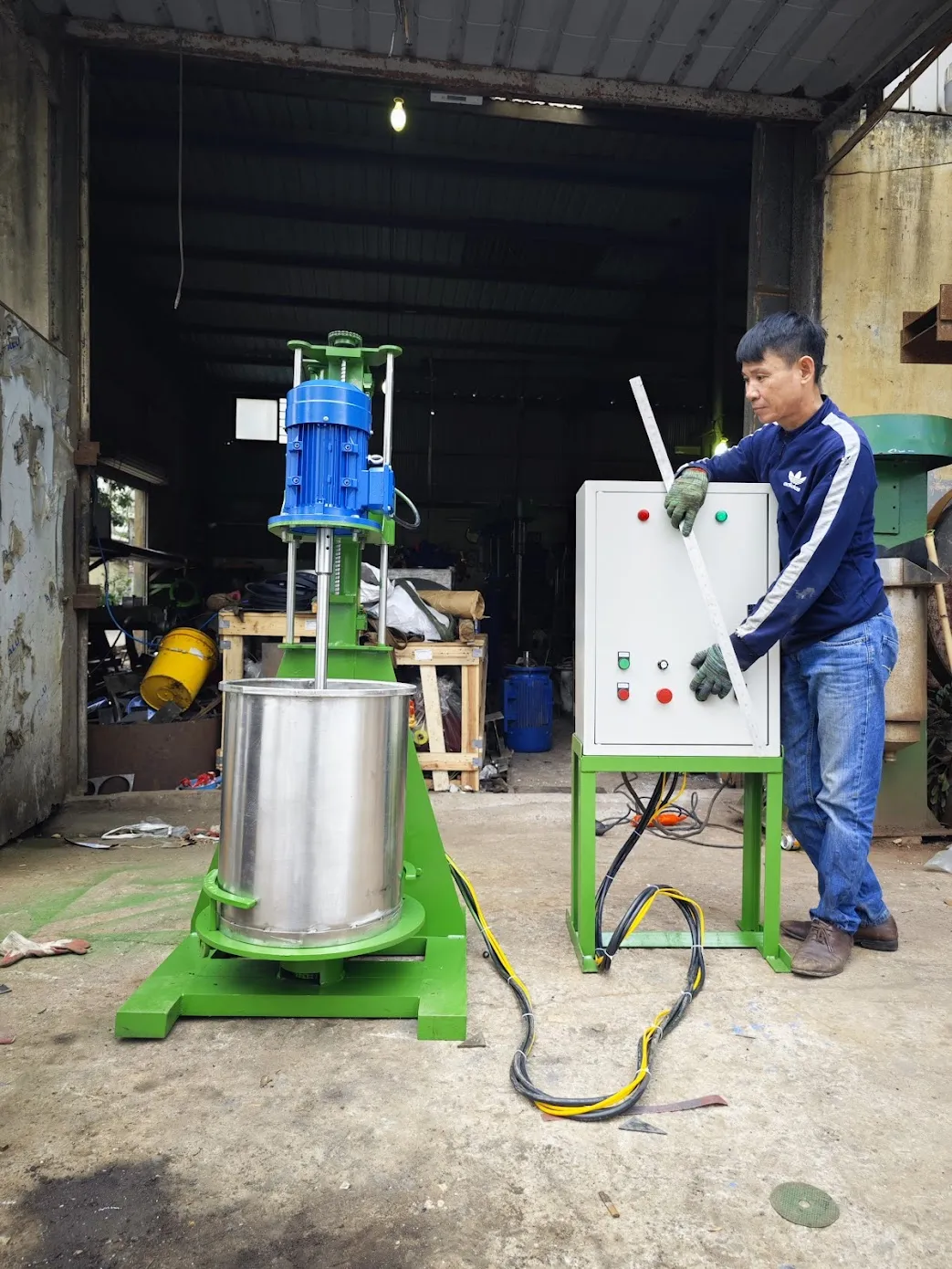 Máy khuấy mực in 100 150 200 lít - Ảnh 1