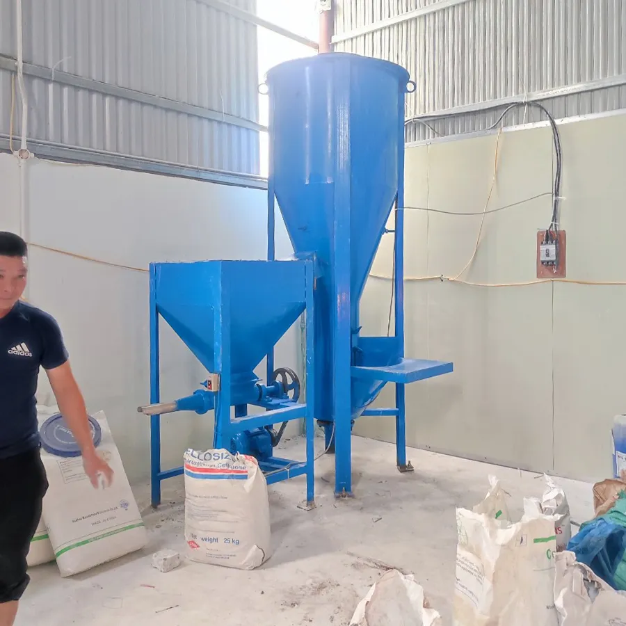 Khám Phá Chi Tiết Máy Trộn Bột Bả Đứng 2000Kg - Ảnh 1