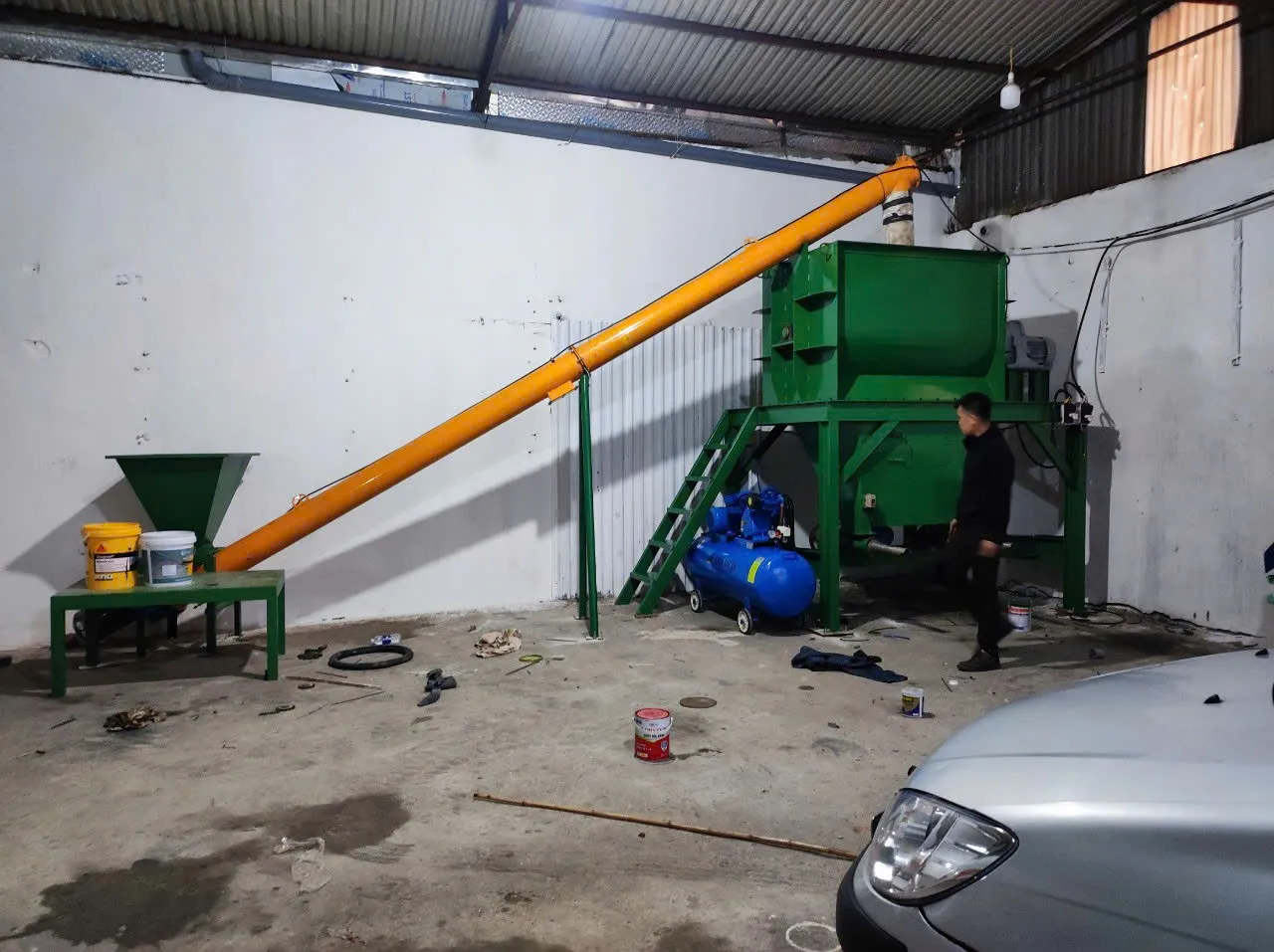 Máy Trộn Bột Bả 2000kg 50 Bao - Giải Pháp Trộn Khối Lượng Lớn - Ảnh 1